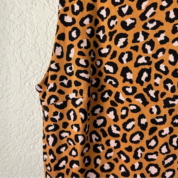 H&M Leopard Print Mini Dress Size Small - Picture 3 of 12